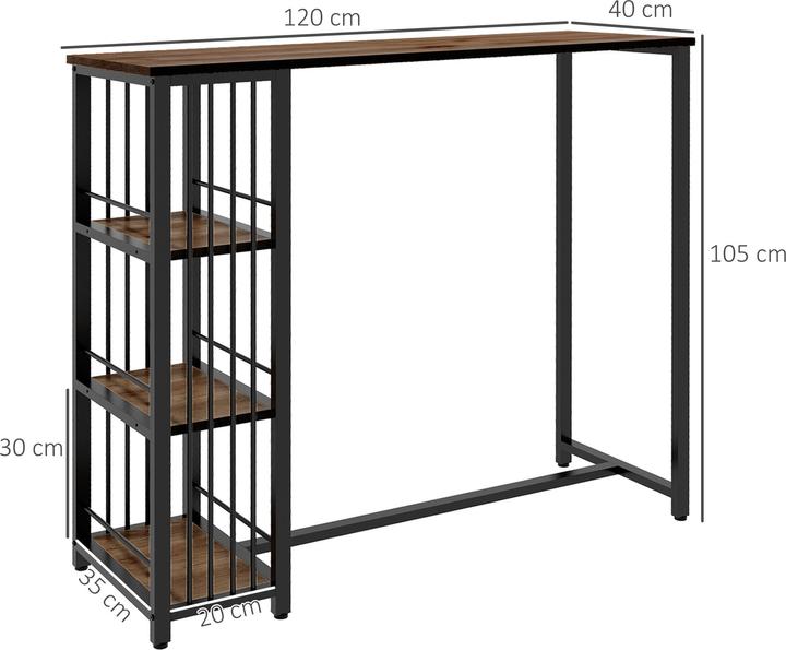 Actual product image Homcom Bar table (40 x 120 x 105 cm)