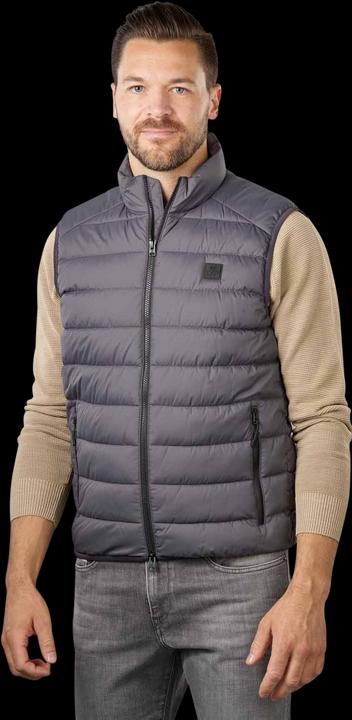 Marc O'Polo Quilt Vest Stand-Up Collar Gray Pin (XXL)