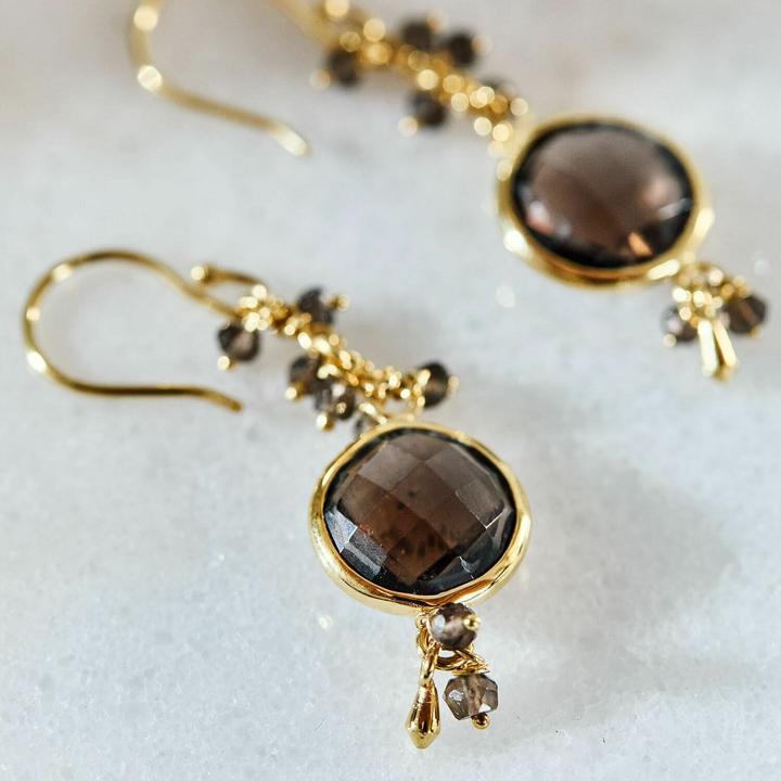 Immagine prodotto Loberon Ohrringe Brixal braun/silber (Decorazione: gemma di topazio, Argento)