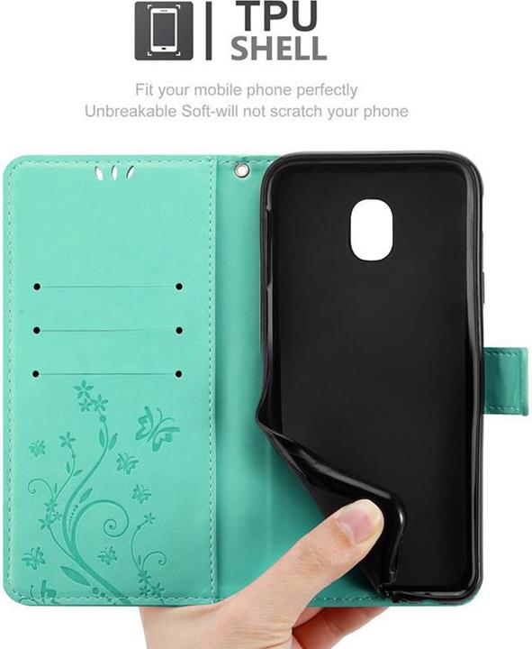 Image du produit Cadorabo Couverture du livre de fleurs (Samsung Galaxy J3 (2017))