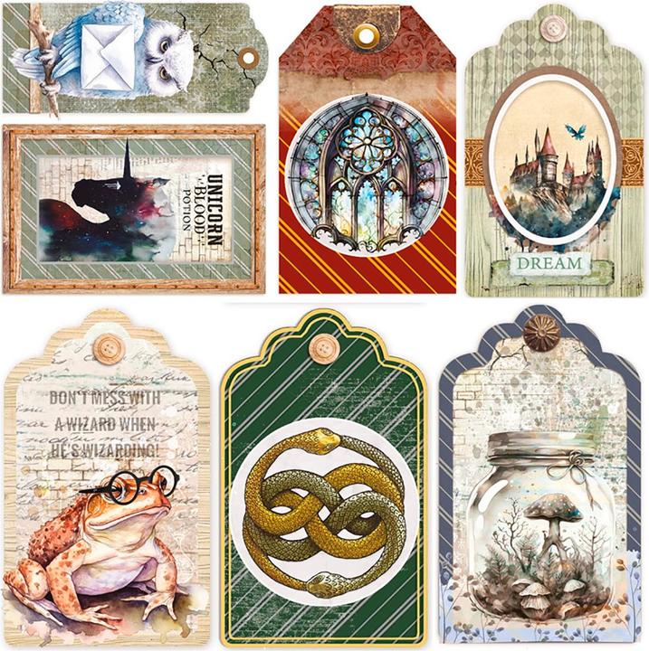 Produktbild Ciao Bella Vellum Paper "Wizard Academy", 15x15cm, 6 Blatt (90 g/m², 6 x)