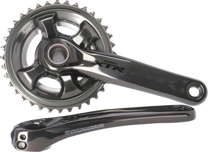 Actual product image Shimano XTR FC-M9020-2 crankset 26/36 teeth black (175 mm)