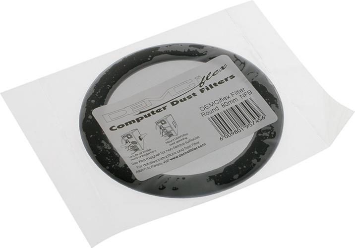 Actual product image DEMCiflex Round Dust Filter 80mm - black/black