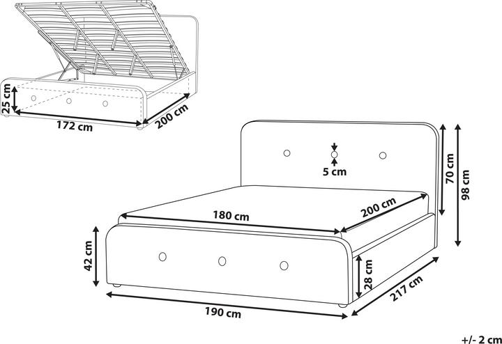 Actual product image Beliani Rennes (180 x 200 cm)
