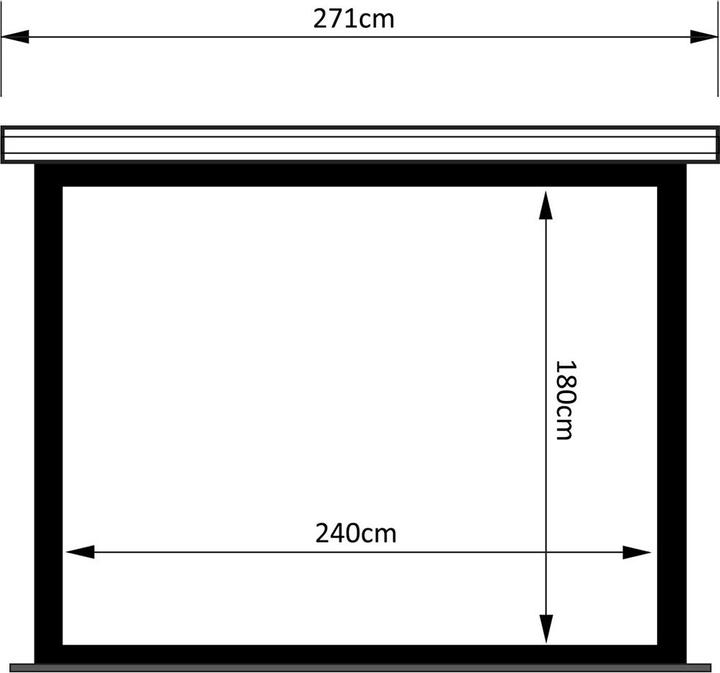 Actual product image Maclean Screen electric projector for ceiling or wall mounting MC-993 ceiling wall - 120 (120", 4:3)