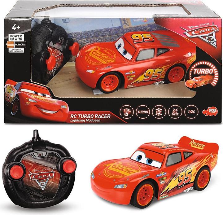 Actual product image Dickie RC Turbo Racer Lightning McQueen