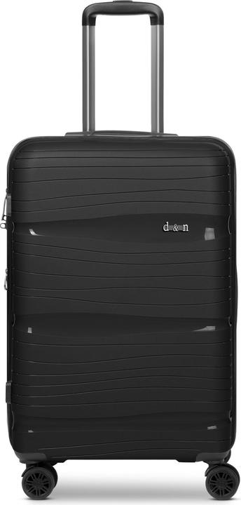 D&N Travel Line 4300-Plus 4 Rollen Trolley M 65 cm mit Dehnfalte (58 l, M (50 - 90l))