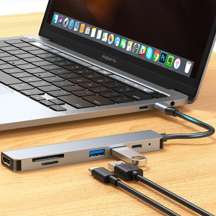 Actual product image LinQ 6 in 1 (USB-C, 6 Ports)