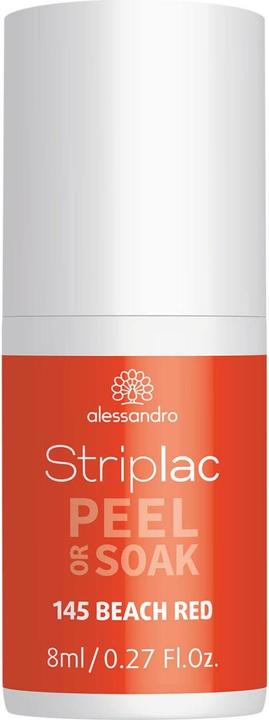 Actual product image Striplac Peel or Soak (145 Beach Red, UV gel varnish)
