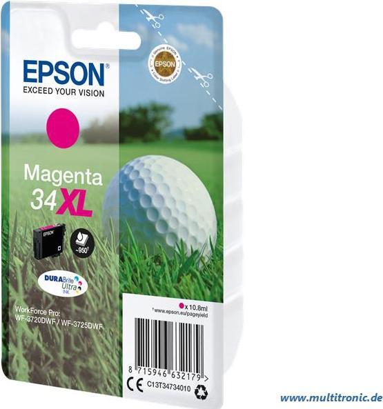 Actual product image Epson 34XL DuraBrite Ultra (M)
