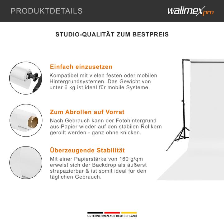 Produktbild Walimex Hintergrundkarton 2,72x10m (272 cm, 1000 cm)