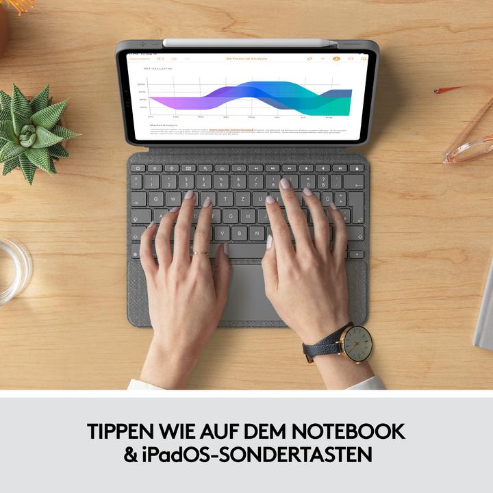 Image du produit Logitech Combo Touch (CH, iPad Pro 11 2022 (4e génération), iPad Pro 11 2021 (3ème génération), iPad Pro 11 2020 (2. Gen), iPad Pro 11 2018 (1. Gen))