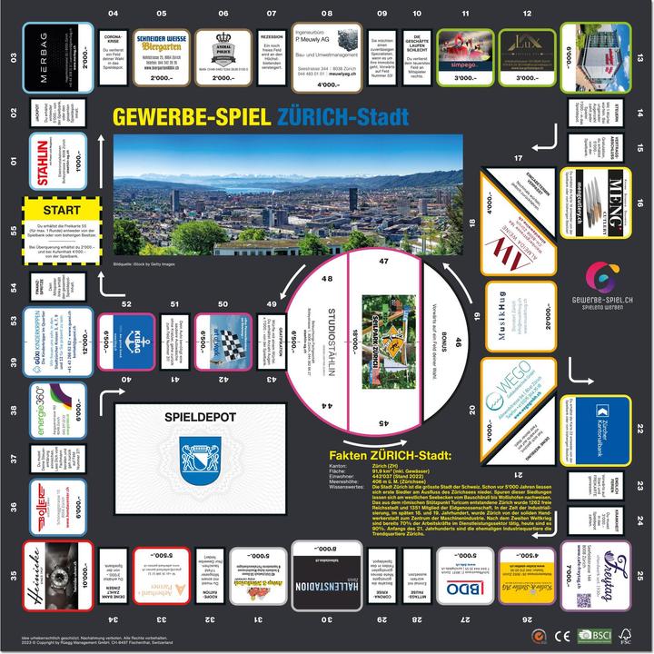 Produktbild Gewerbe-Spiel Zürich Stadt (Deutsch)