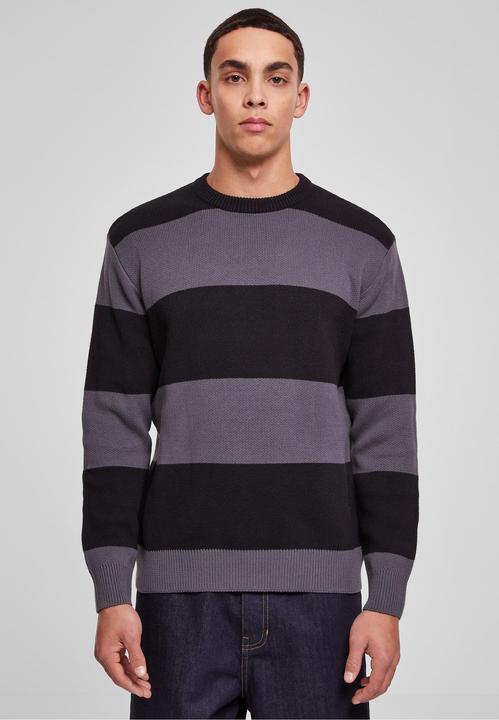Actual product image Urban Classics Heavy Oversized Striped Sweatshirt (L)