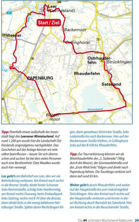 Produktbild Die 44 schönsten Wochenend-Radtouren in Deutschland mit GPS-Tracks (Deutsch, BVA BikeMedia GmbH, 2019)