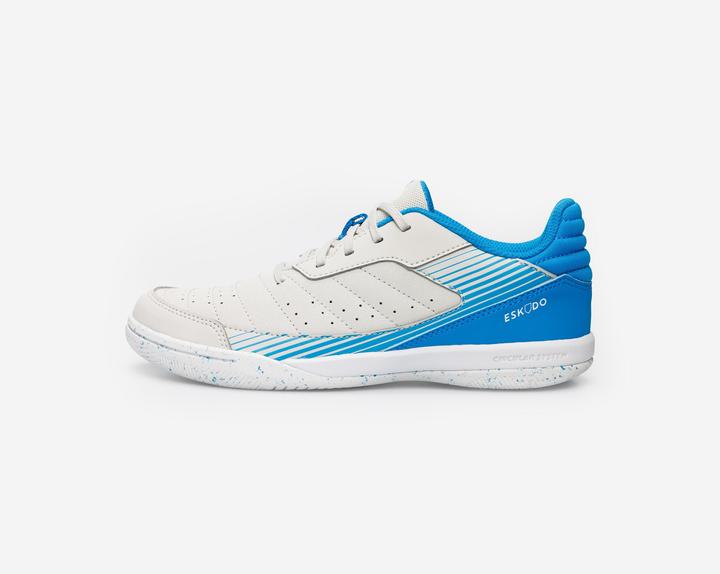Produktbild Kipsta Kids' Futsal Trainers Eskudo 500 JR - Beige/Blue (35)