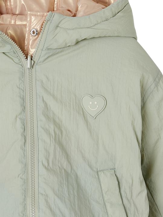 Actual product image Vertbaudet Girls' reversible jacket with recycled polyester (146, 152)