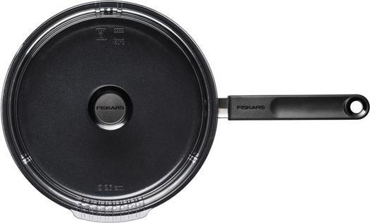 Actual product image Fiskars PAN SAUTE FF 26CM CER COAT W LID 1072314 (26 cm, Frying pan, Stainless steel)