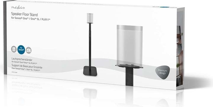 Image du produit Nedis Support de haut-parleur | Sonos® One SL™ / Sonos® One™ / Sonos® PLAY:1™ | Support | 10 kg | Hauteurv (1 pièce, Support, Réglable en hauteur)