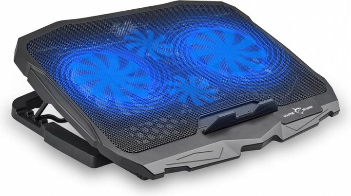 Actual product image Cooling stand for laptop Shark Ice Warrior, up to 17.3 ", 4 fans, blue backlight