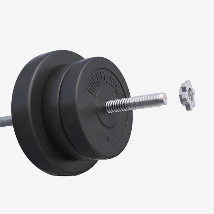 Actual product image Gorilla Sports Barbell set (4 x 1.25 kg, 4 x 2.5 kg, 2 x 5 kg, 2 x 10 kg, 2 x 15 kg)