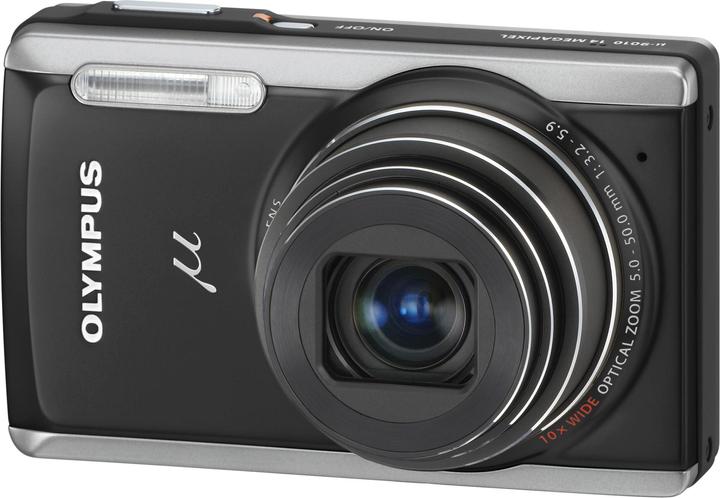 Olympus Mju 9010, 14MP, 10x Zoom, 2GB int. Speicher, Schwarz (1/2,3'')