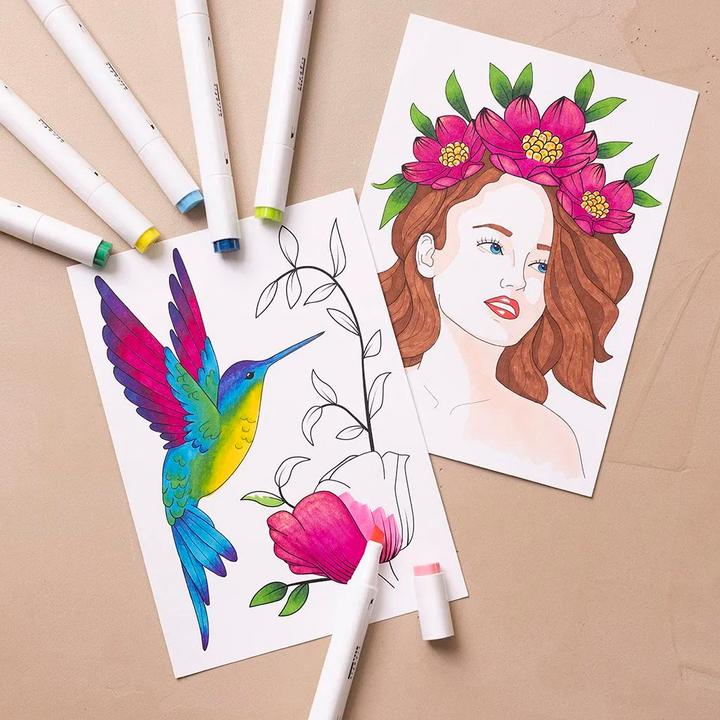 Image du produit Creativ Company Kit de bricolage - Coloriage - Brosse à dessin (970839)