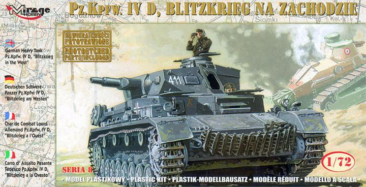 Actual product image Mirage Hobby German Tank Pz.Kpfw. IVD "BLITZKRIEG" in the WEST