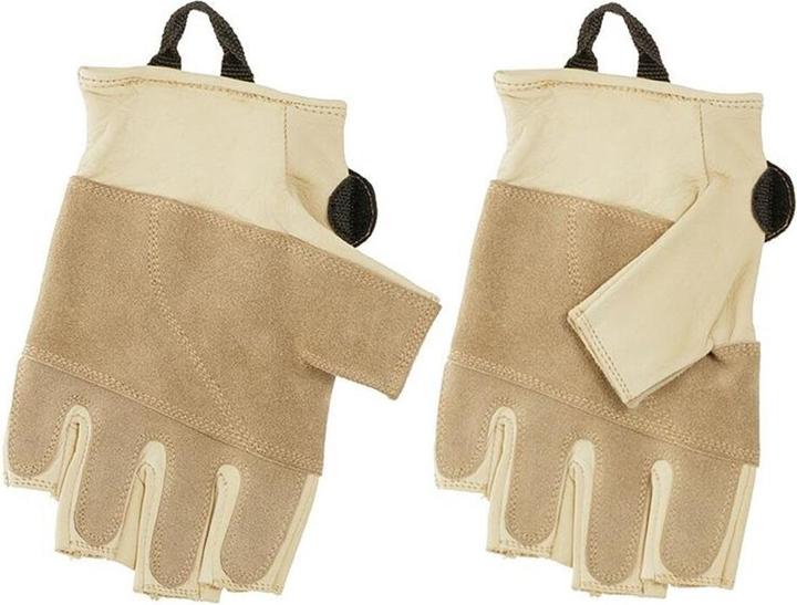 Singing Rock Lederhandschuhe ohne Fingerkuppen Grippy 3/4 (9)