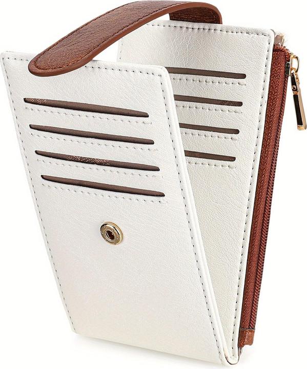 Only-Bags.Store 1 Stück. Vintage-Kartenetui, mehrere Kartenfächer, RFID-gesicherte Mini-Geldbörse