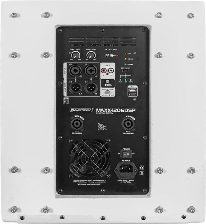 Image du produit Omnitronic MAXX-1206DSP Système actif 2.1 blanc