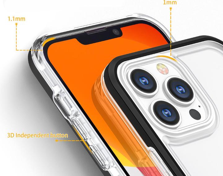 Image du produit Hurtel Clear 3in1 case for Samsung Galaxy A03 silicone cover with frame black (Samsung Galaxy A03)