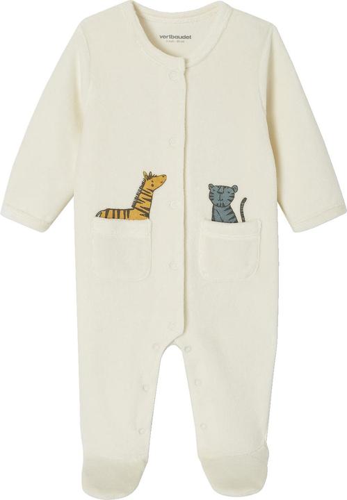 Actual product image Vertbaudet 2er-Pack Baby Samt-Strampler mit Recycling-Polyester (50)