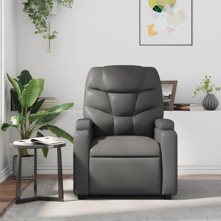 VidaXL Massagesessel Grau Kunstleder,Farbe: Grau,Material