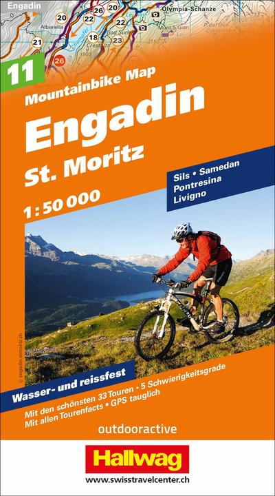 Produktbild Engadin, St. Moritz Mountainbike-Karte Nr. 11, 1:50 000. 1:50'000
