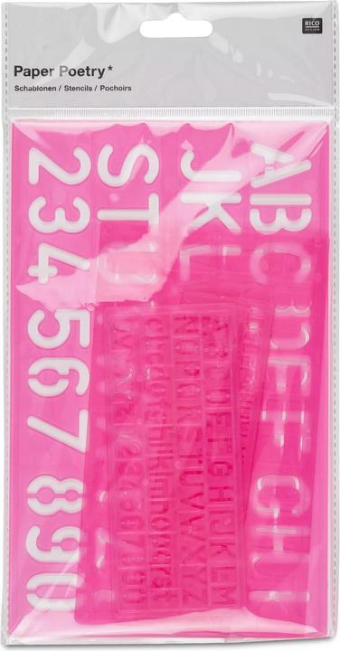 Immagine prodotto Paper Poetry Stencil lettere e numeri