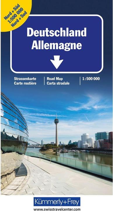 Produktbild Deutschland Nord + Süd Strassenkarte 500000