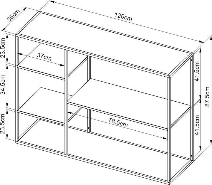 Actual product image En.Casa Isojoki (120 x 35 x 87.5 cm)