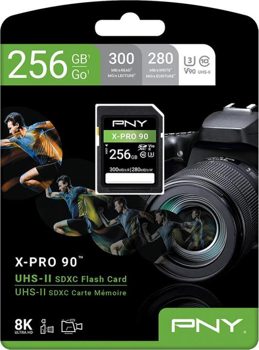 Actual product image PNY X-Pro 90 (256 GB, SDXC, U3, UHS-II)