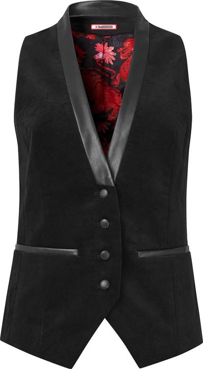 Joe Browns PU Trim Velvet Waistcoat (34)