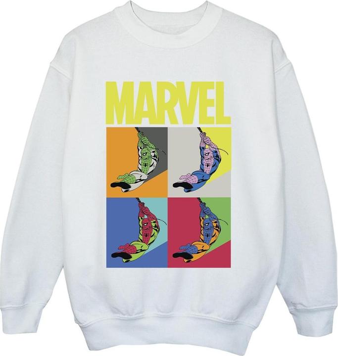 SpiderMan Pop Art Sweatshirt Jungen (140, 146)
