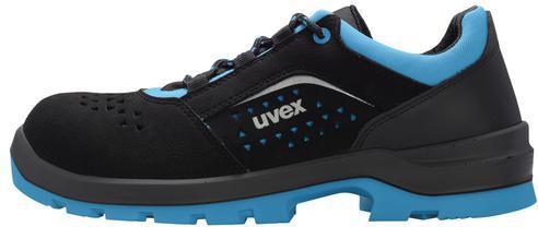Actual product image Uvex Safety 2 xenovaÂ® low shoes S1 95549 black, blue width 12 size 42 (S1, 42)