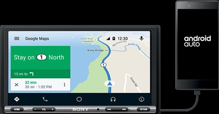 Actual product image Sony moniceiver (Android car, Apple Carplay)
