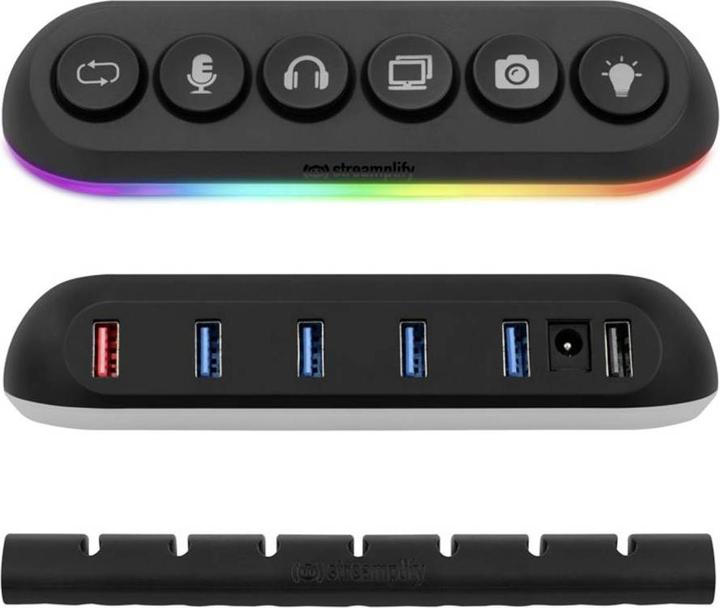 Immagine prodotto Streamplify Hub Deck 5 (USB-A, 5 Porti)