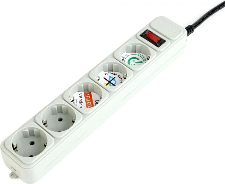 Produktbild Gembird SPG3-B-15C power extension 5 AC outlet(s) (5 x, 4.50 m)