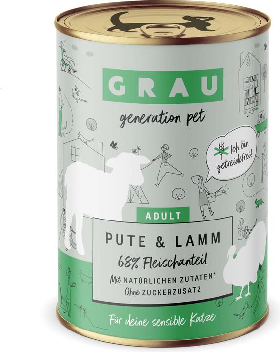 Actual product image Grau Cat wet food (Adult, 400 g)