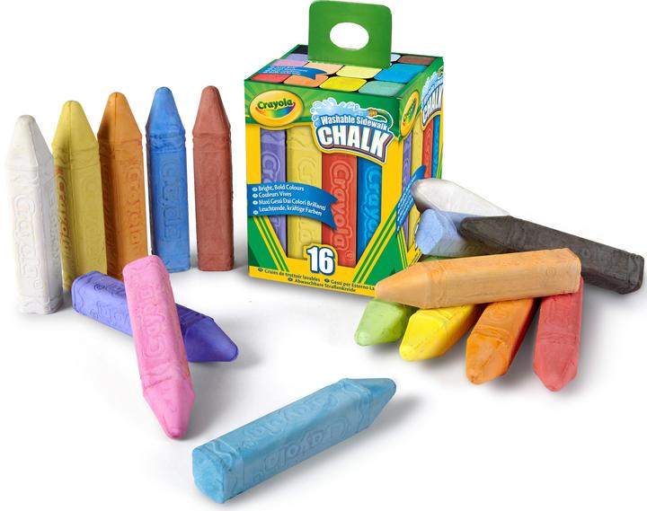 Actual product image Crayola Stoepkrijt, 16st. (Multinational, Multicolor, 16 x)
