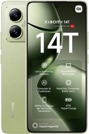 Produktbild Xiaomi 14T EU (256 GB, Lemon Green, 6.67", Dual SIM, 50 Mpx, 5G)