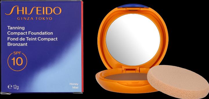 Actual product image Shiseido Sun Make-up Tanning Compact Foundation SPF 10 Honey / 12 g (Honey)