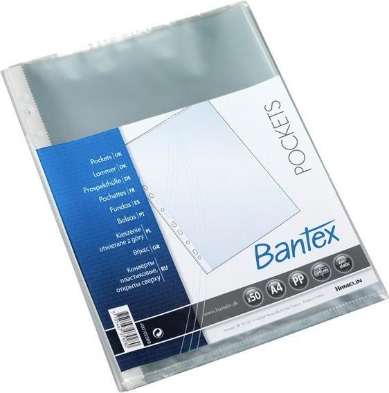 Actual product image Bantex bags with top opening 0.04 mm transparent PP - (50 pcs.)